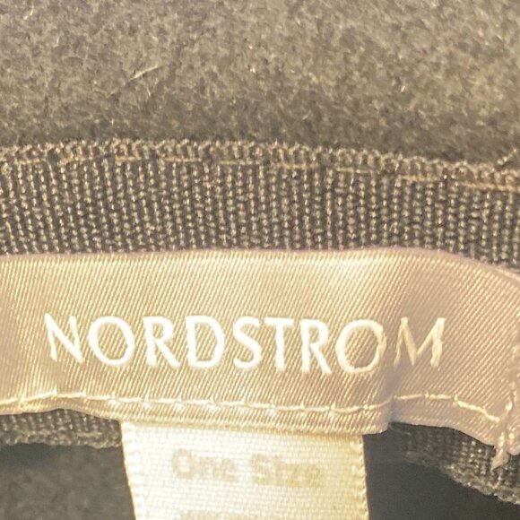 Nordstrom One size (adjustable) Black wool floppy hat  classic essential boho - Picture 8 of 8